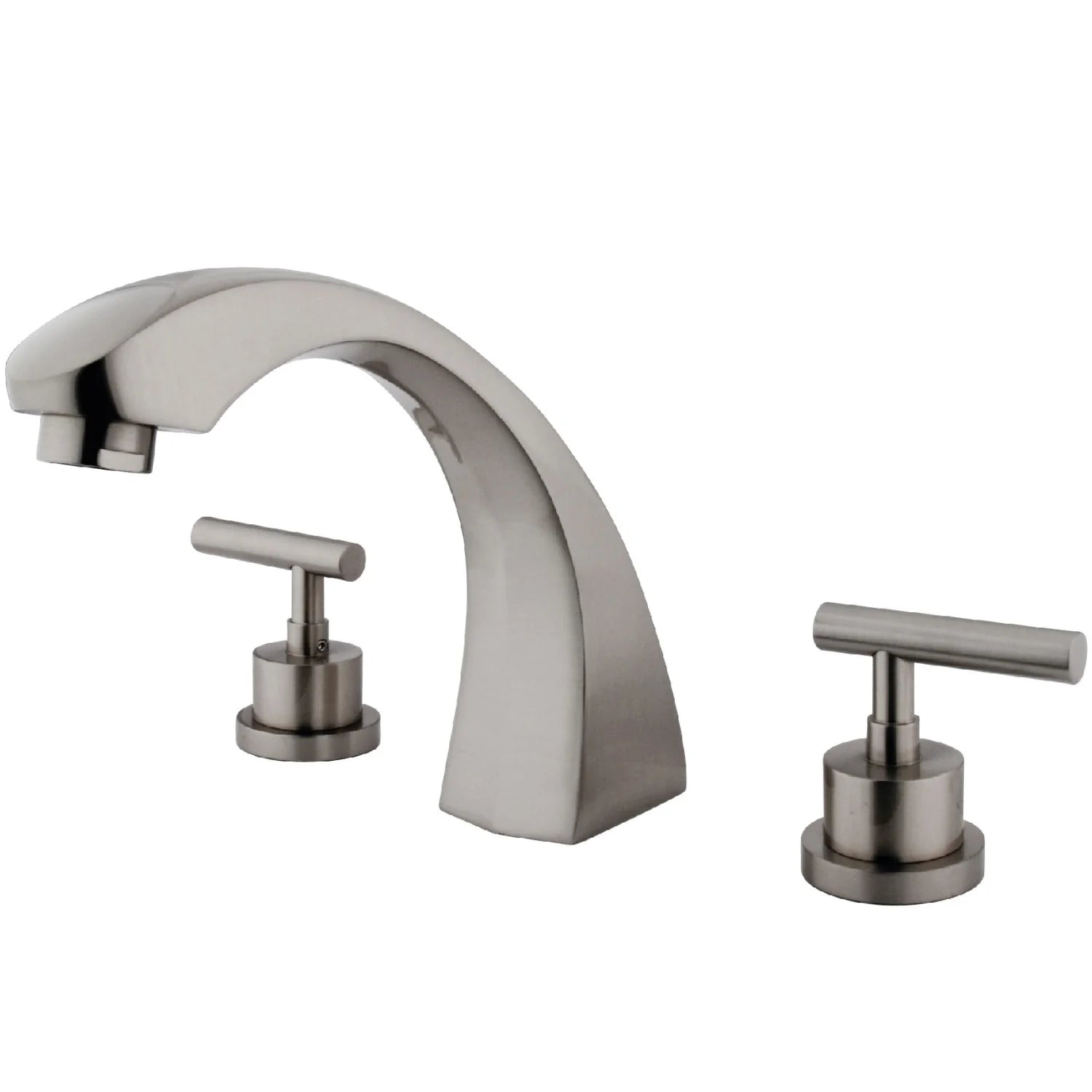 Kingston - Tub Faucets - Manhattan KS436CML Two-Handle 3-Hole Deck Mount Roman Tub Faucet