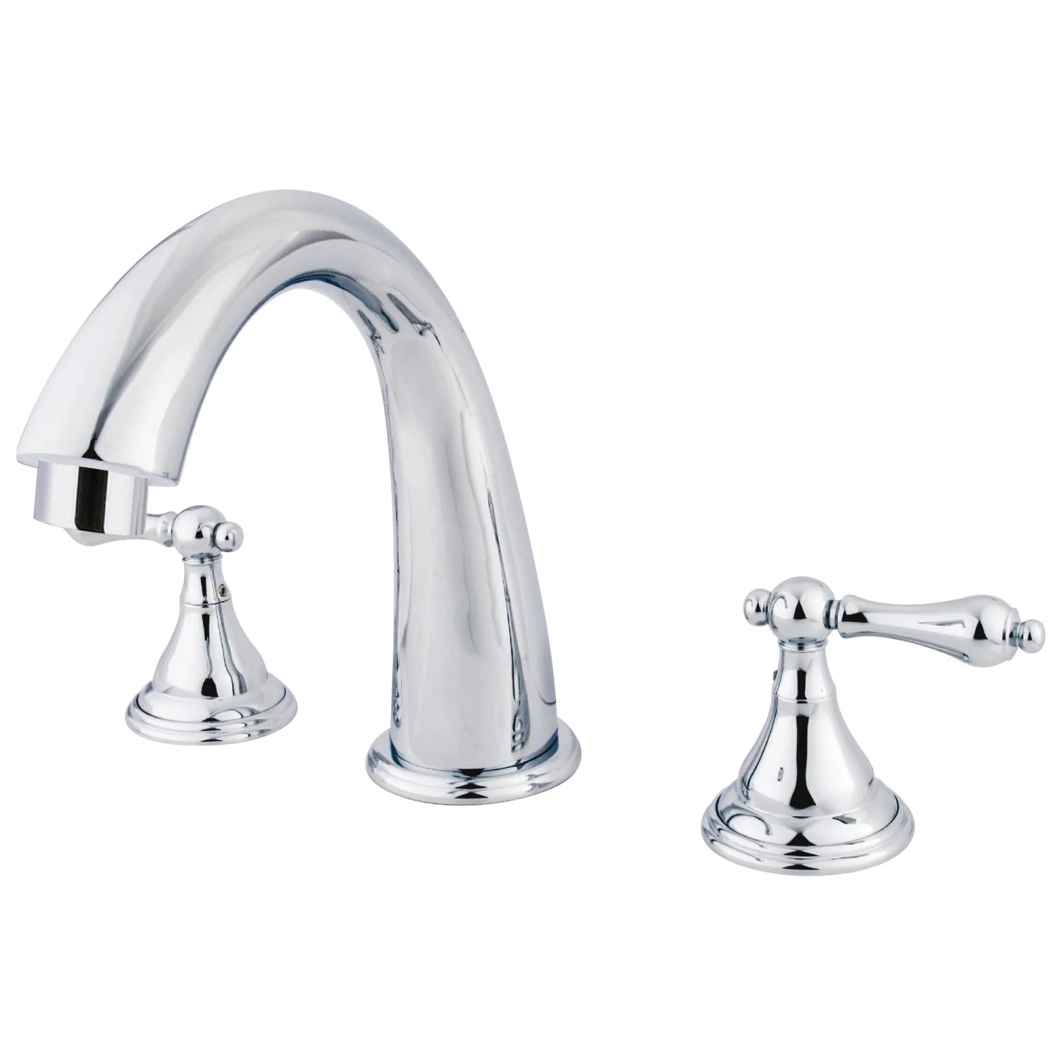 Kingston - Tub Faucets - Vintage KS536AL Two-Handle 3-Hole Deck Mount Roman Tub Faucet