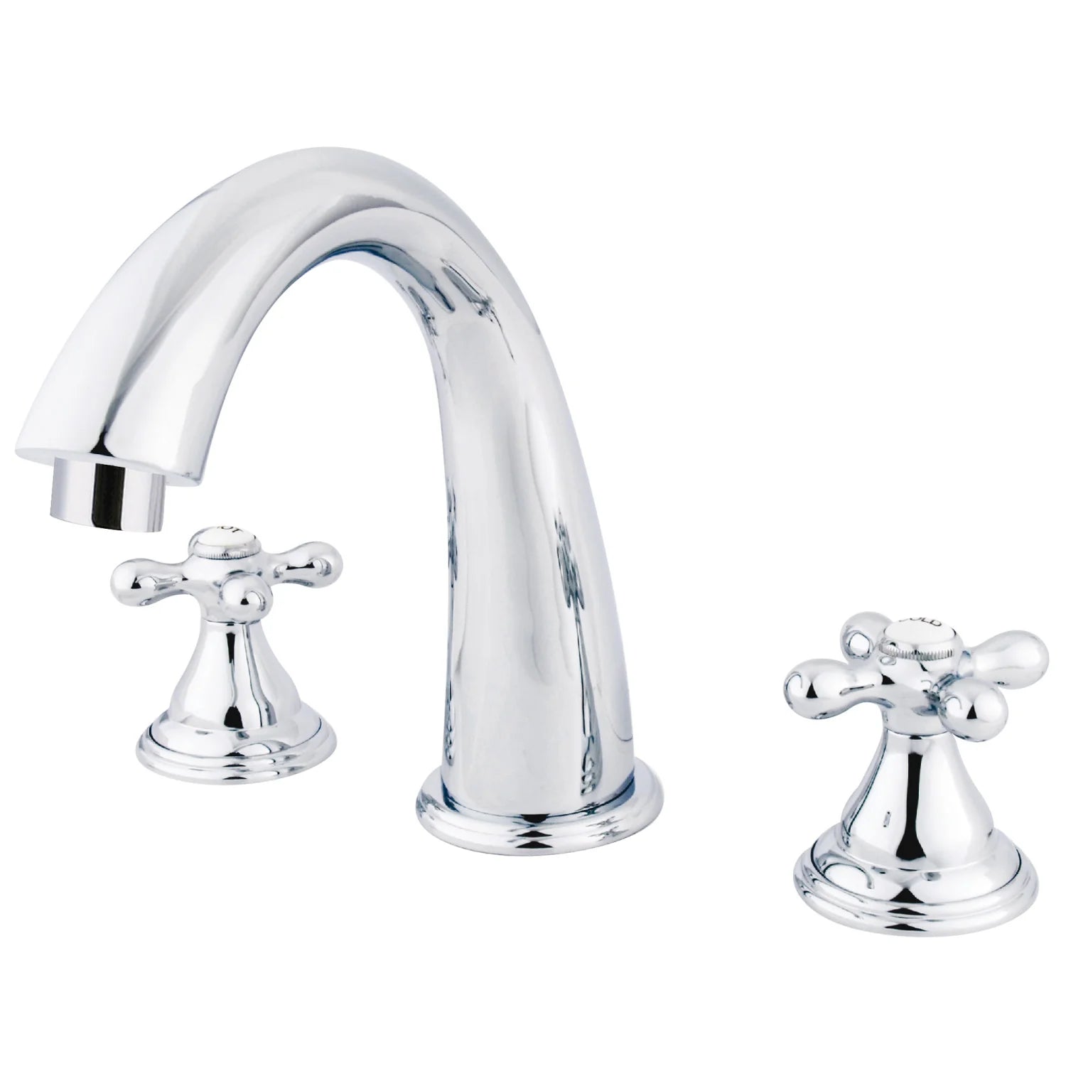 Kingston - Tub Faucets - Vintage KS536AX Two-Handle 3-Hole Deck Mount Roman Tub Faucet