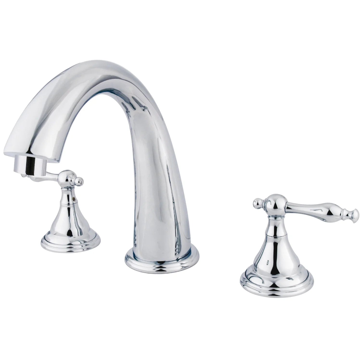 Kingston - Tub Faucets - Royale KS536NL Two-Handle 3-Hole Deck Mount Roman Tub Faucet