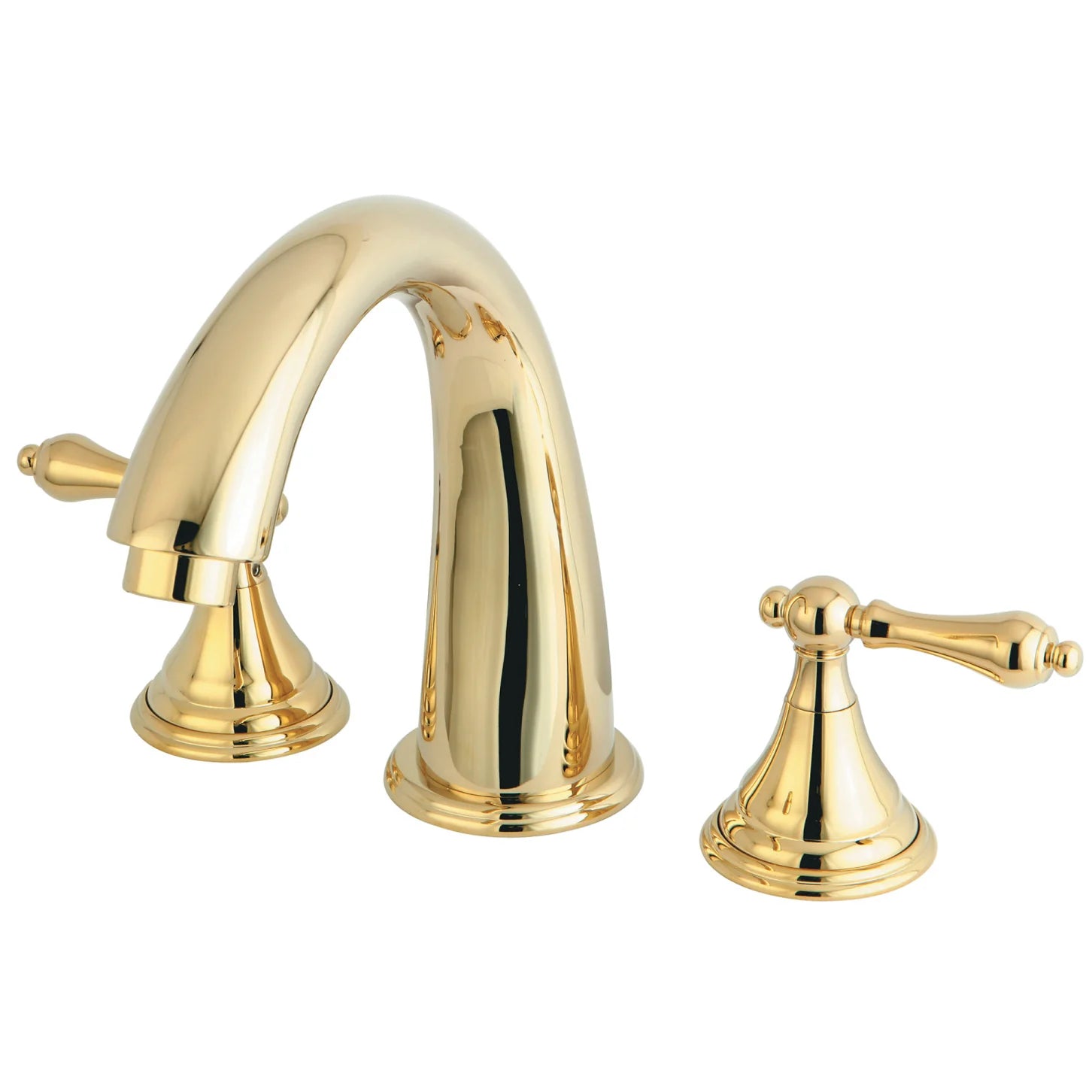 Kingston - Tub Faucets - Vintage KS536AL Two-Handle 3-Hole Deck Mount Roman Tub Faucet
