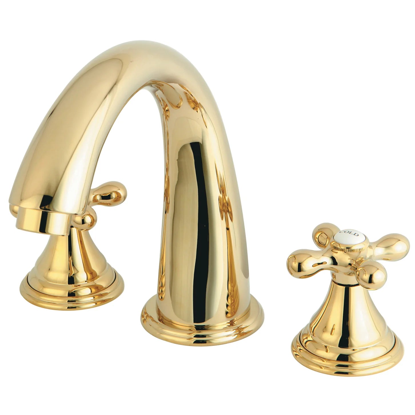 Kingston - Tub Faucets - Vintage KS536AX Two-Handle 3-Hole Deck Mount Roman Tub Faucet