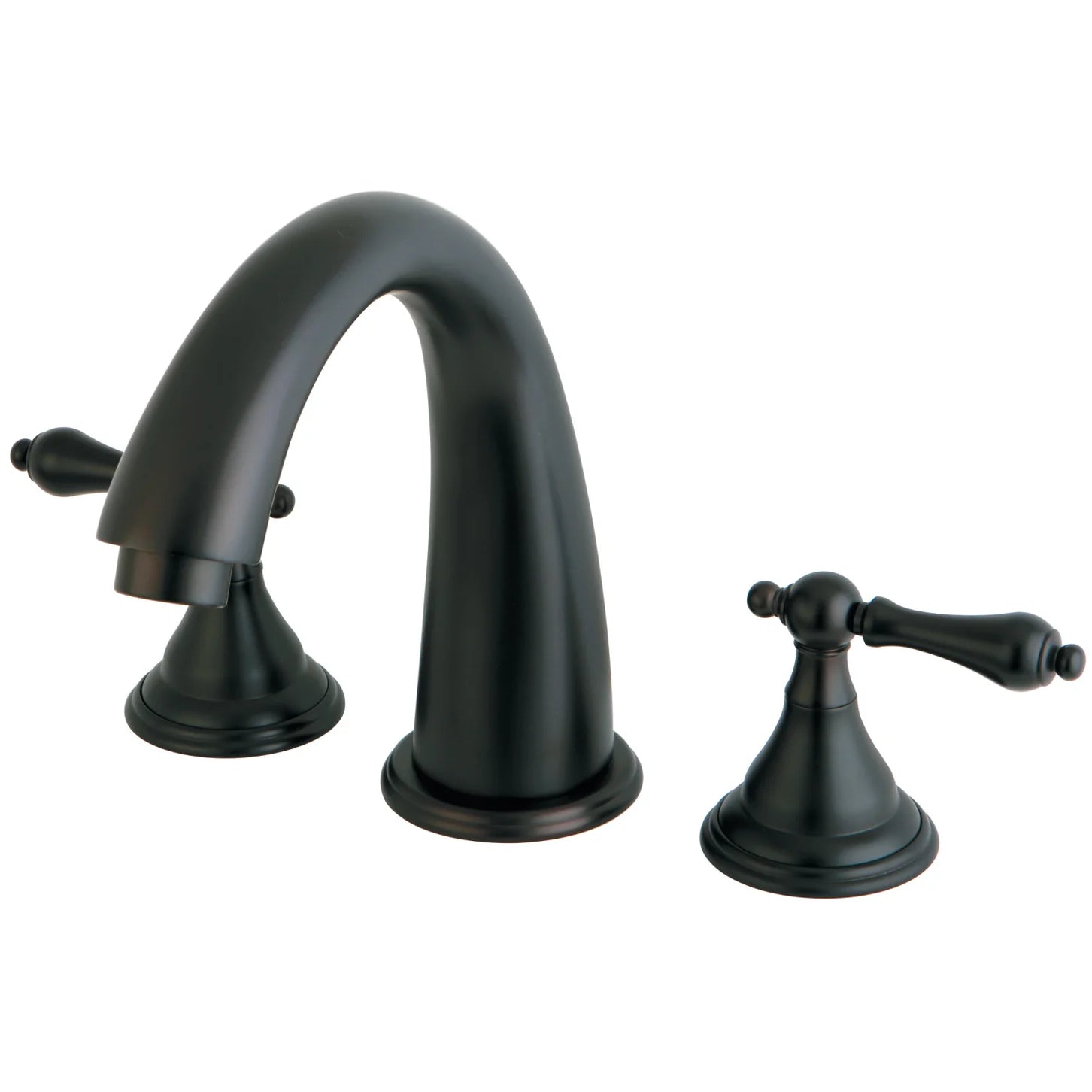 Kingston - Tub Faucets - Vintage KS536AL Two-Handle 3-Hole Deck Mount Roman Tub Faucet