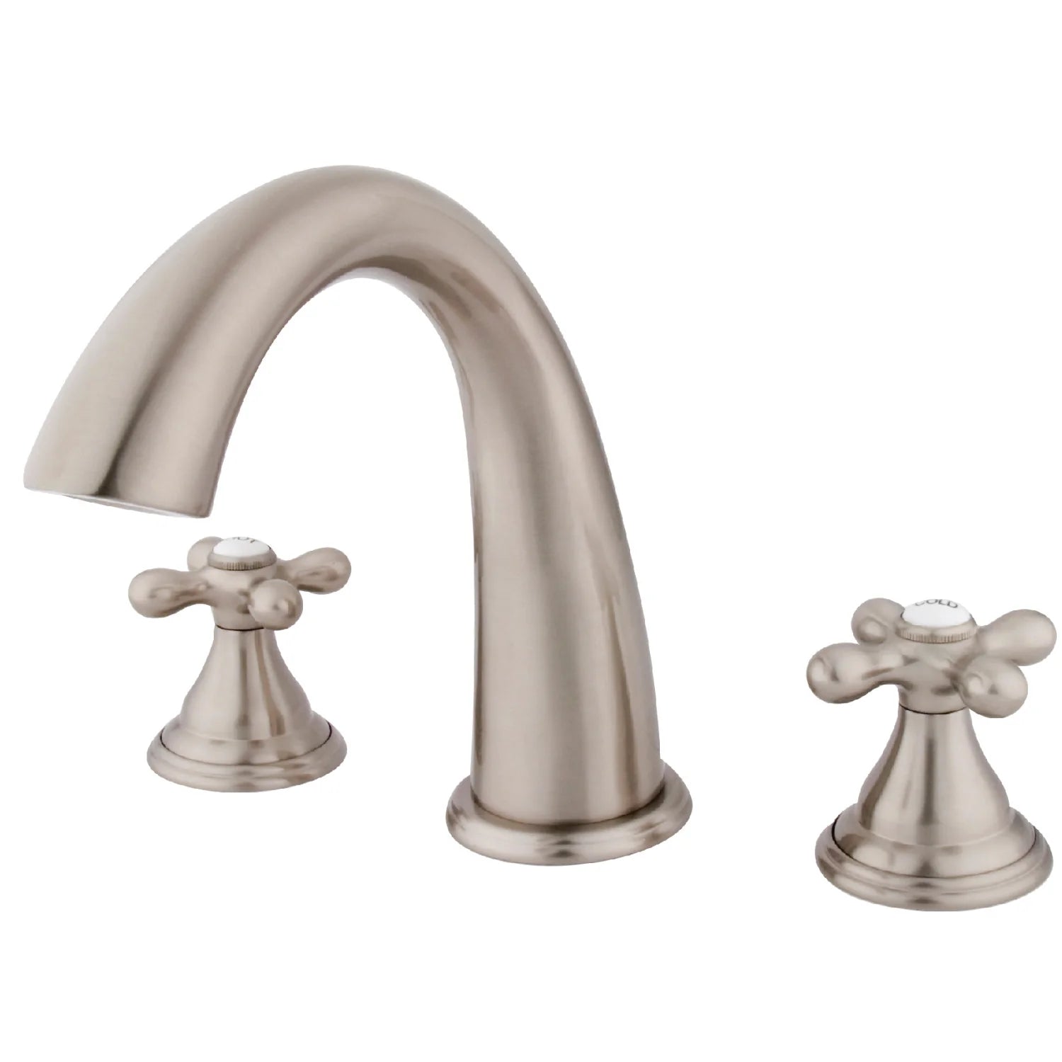 Kingston - Tub Faucets - Vintage KS536AX Two-Handle 3-Hole Deck Mount Roman Tub Faucet