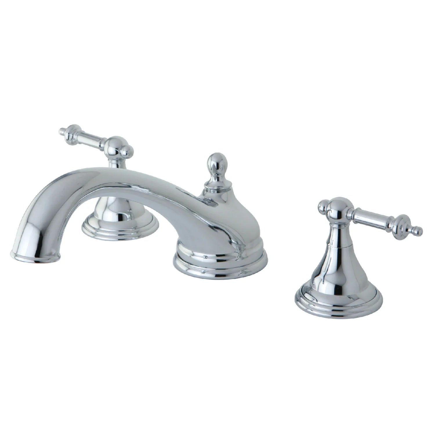 Kingston - Tub Faucets - Vintage KS553TL Two-Handle 3-Hole Deck Mount Roman Tub Faucet