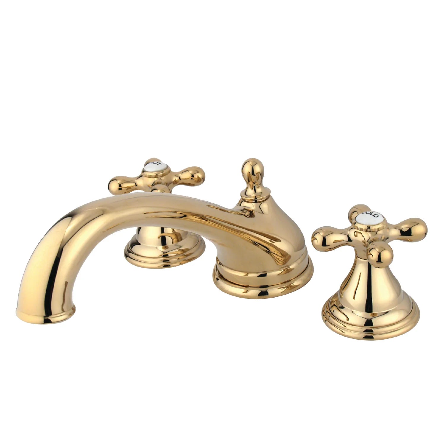 Kingston - Tub Faucets - Vintage KS553AX Two-Handle 3-Hole Deck Mount Roman Tub Faucet