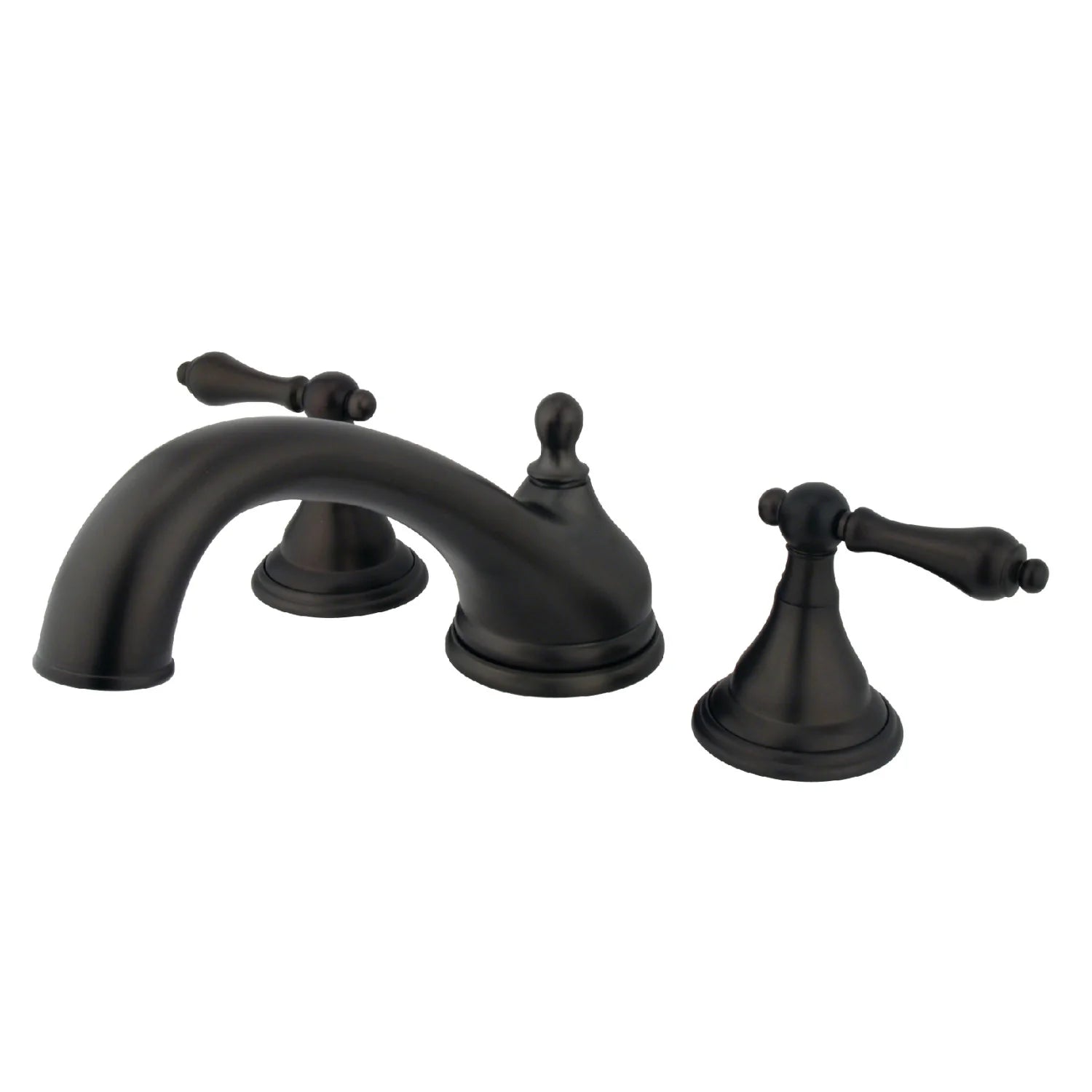 Kingston - Tub Faucets - Vintage KS553AL Two-Handle 3-Hole Deck Mount Roman Tub Faucet