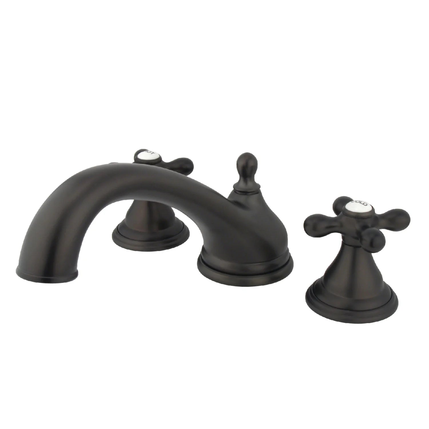 Kingston - Tub Faucets - Vintage KS553AX Two-Handle 3-Hole Deck Mount Roman Tub Faucet
