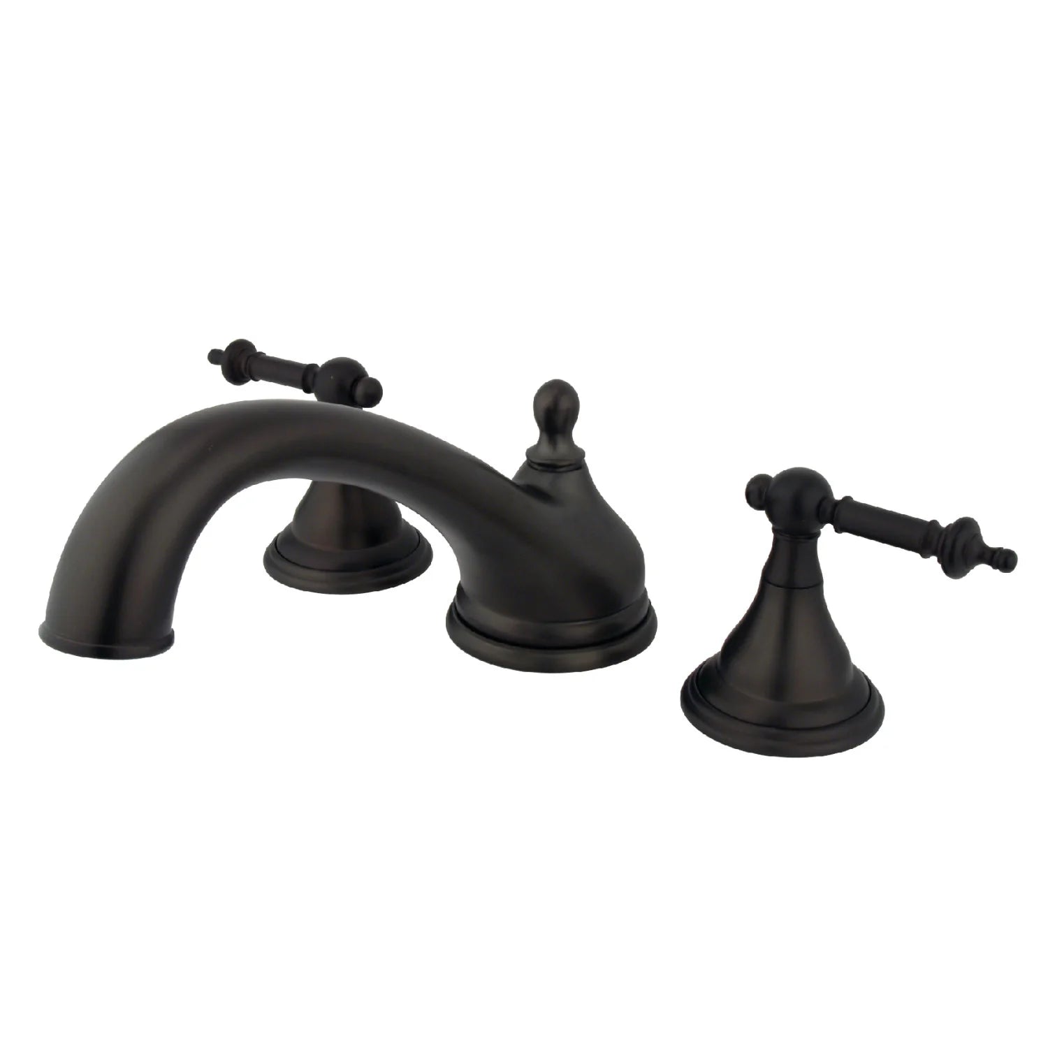 Kingston - Tub Faucets - Vintage KS553TL Two-Handle 3-Hole Deck Mount Roman Tub Faucet