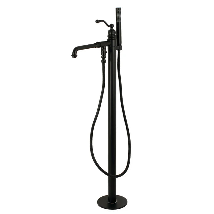 Kingston - Tub Faucets - English Country KS7030ABL Single-Handle 1-Hole Freestanding Tub Faucet with Hand Shower