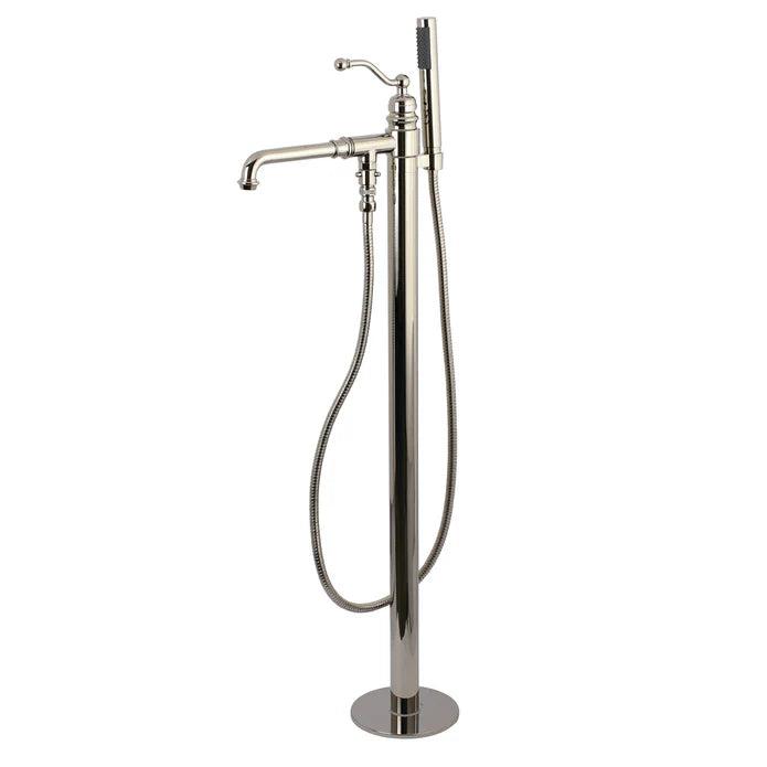 Kingston - Tub Faucets - English Country KS7030ABL Single-Handle 1-Hole Freestanding Tub Faucet with Hand Shower