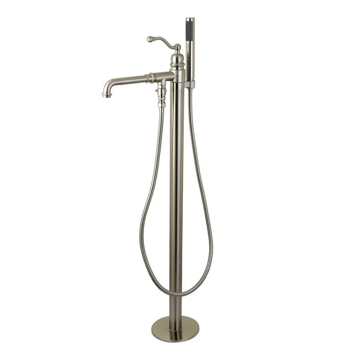 Kingston - Tub Faucets - English Country KS7030ABL Single-Handle 1-Hole Freestanding Tub Faucet with Hand Shower