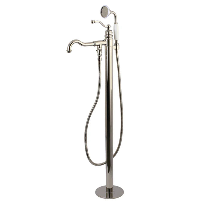 Kingston - Tub Faucets - English Country KS7130ABL Single-Handle 1-Hole Freestanding Tub Faucet with Hand Shower
