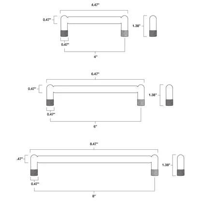 Hapny - Knurled Collection - Cabinet Pull & Appliance Pull