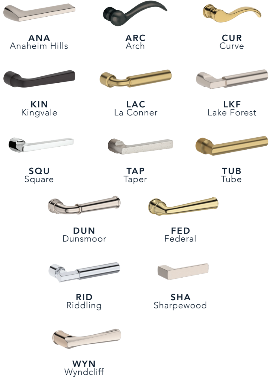 Baldwin - Reserve Collection - Sectional Handlesets - Napa Tubular Entry Handleset with Interior Lever (Double Cylinder)