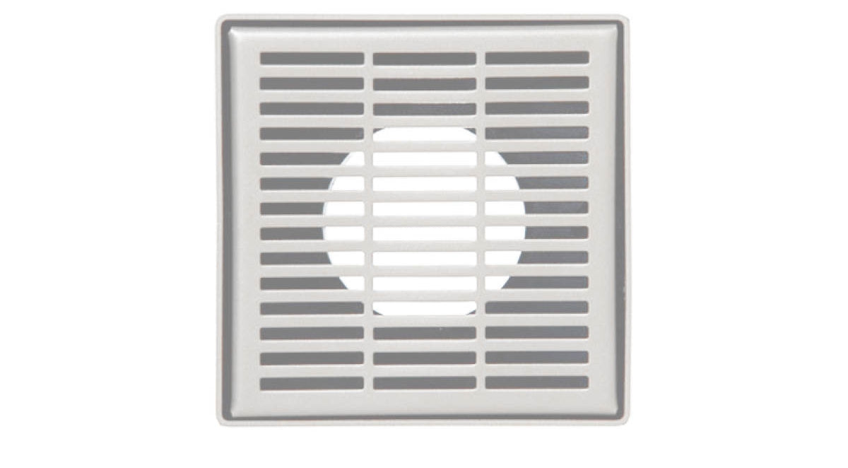 Infinity Drain - 4" x 4" Square Center Drain - LND 4 Slotted Pro Series Drain (Complete Kit)