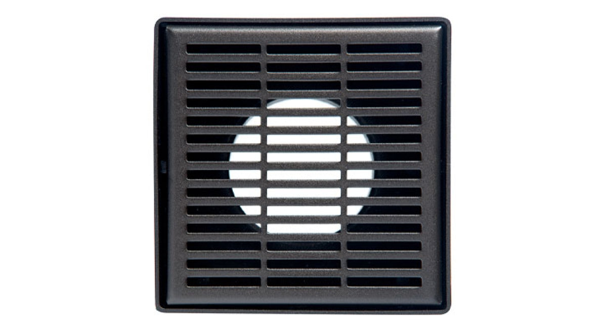 Infinity Drain - 4" x 4" Square Center Drain - LND 4 Slotted Pro Series Drain (Complete Kit)