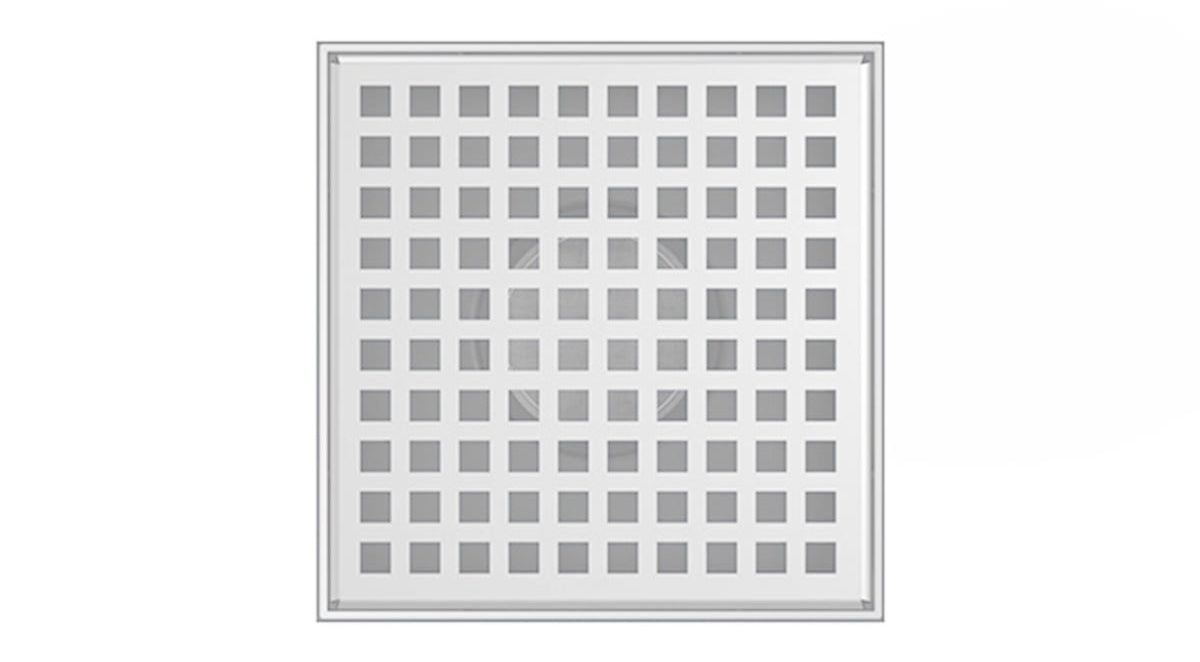 Infinity Drain - 5" x 5" Square Center Drain - LQD 5 Squares Pro Series Drain (Complete Kit)