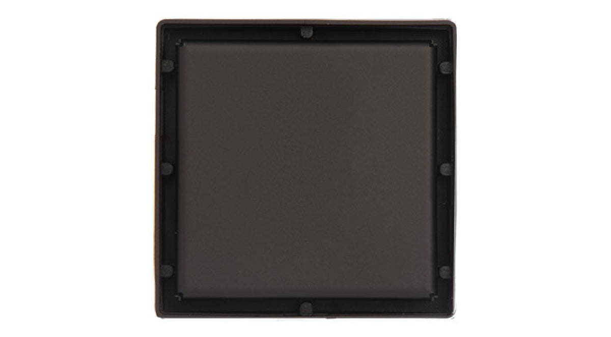 Infinity Drain - 4" x 4" Square Center Drain - LSD 4 Solid Pro Series Drain (Complete Kit)