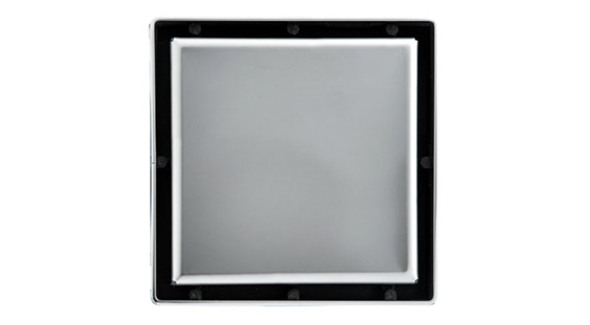 Infinity Drain - 4" x 4" Square Center Drain - LSD 4 Solid Pro Series Drain (Complete Kit)