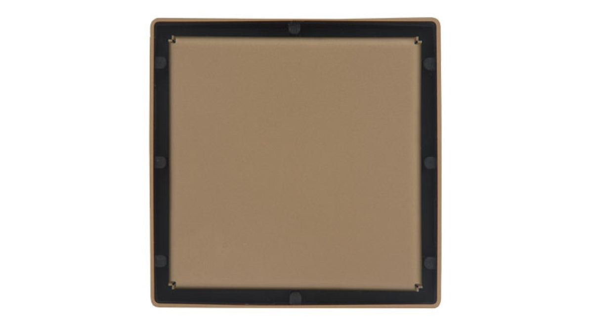 Infinity Drain - 4" x 4" Square Center Drain - LSD 4 Solid Pro Series Drain (Complete Kit)