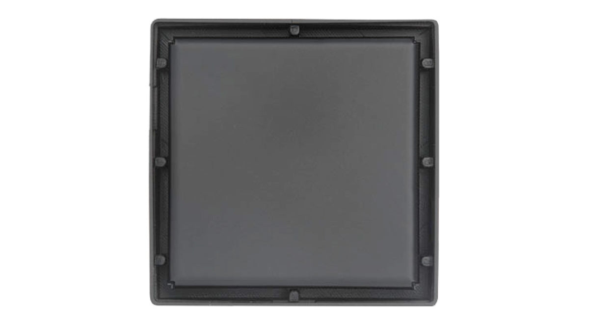 Infinity Drain - 4" x 4" Square Center Drain - LSD 4 Solid Pro Series Drain (Complete Kit)