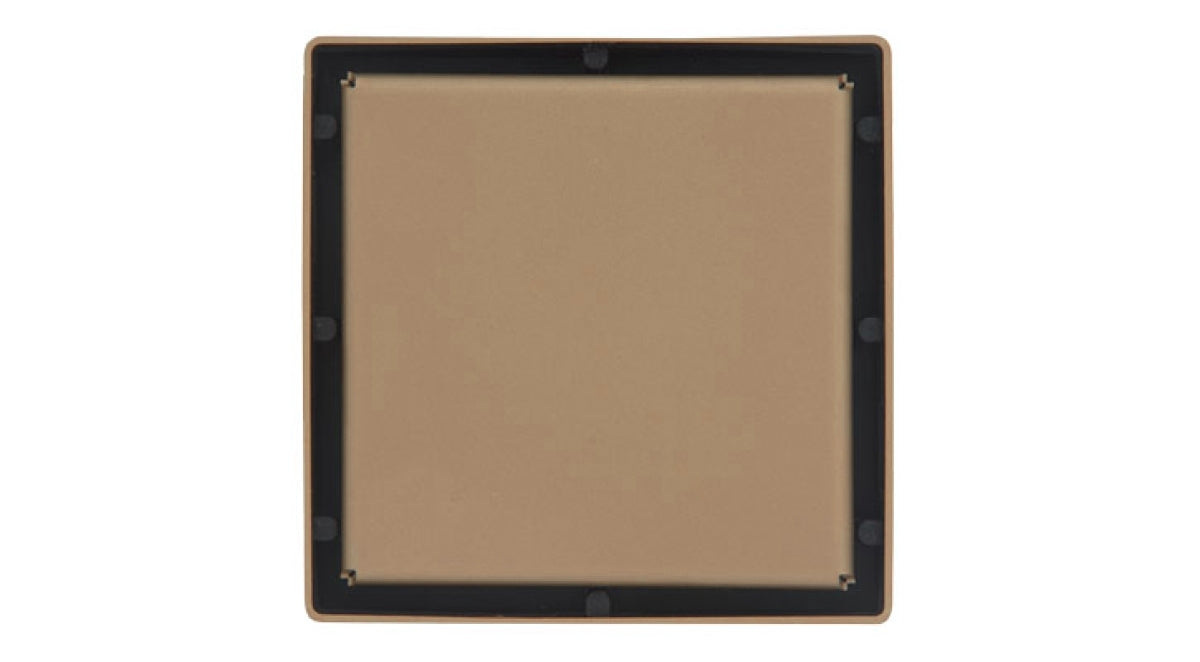 Infinity Drain - 4" x 4" Square Center Drain - LSD 4 Solid Pro Series Drain (Complete Kit)