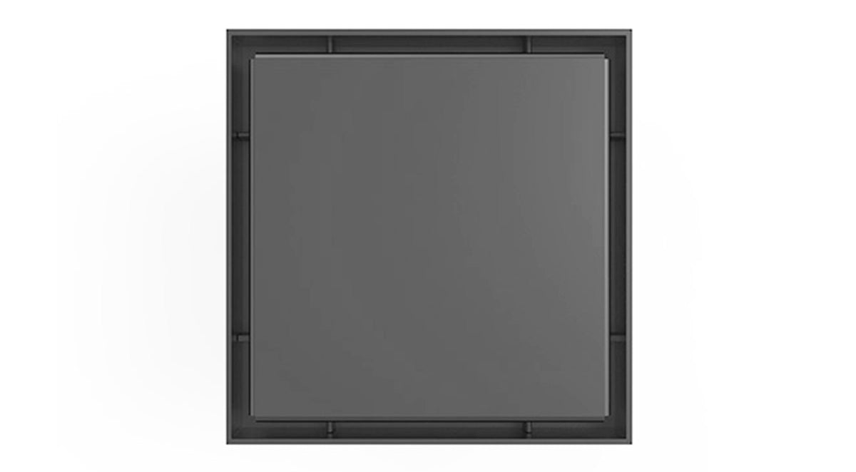 Infinity Drain - 5" x 5" Square Center Drain - LSD 5 Solid Pro Series Drain (Complete Kit)
