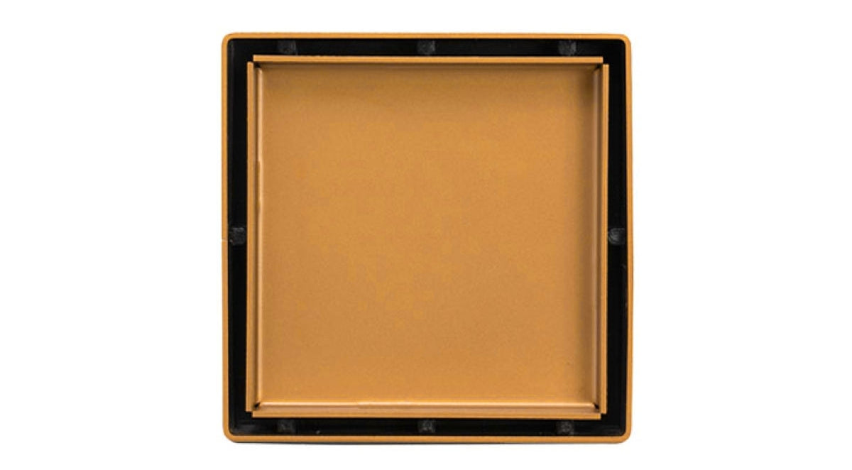 Infinity Drain - 4" x 4" Square Center Drain - LTD 4 Tile Pro Series Drain (Complete Kit)