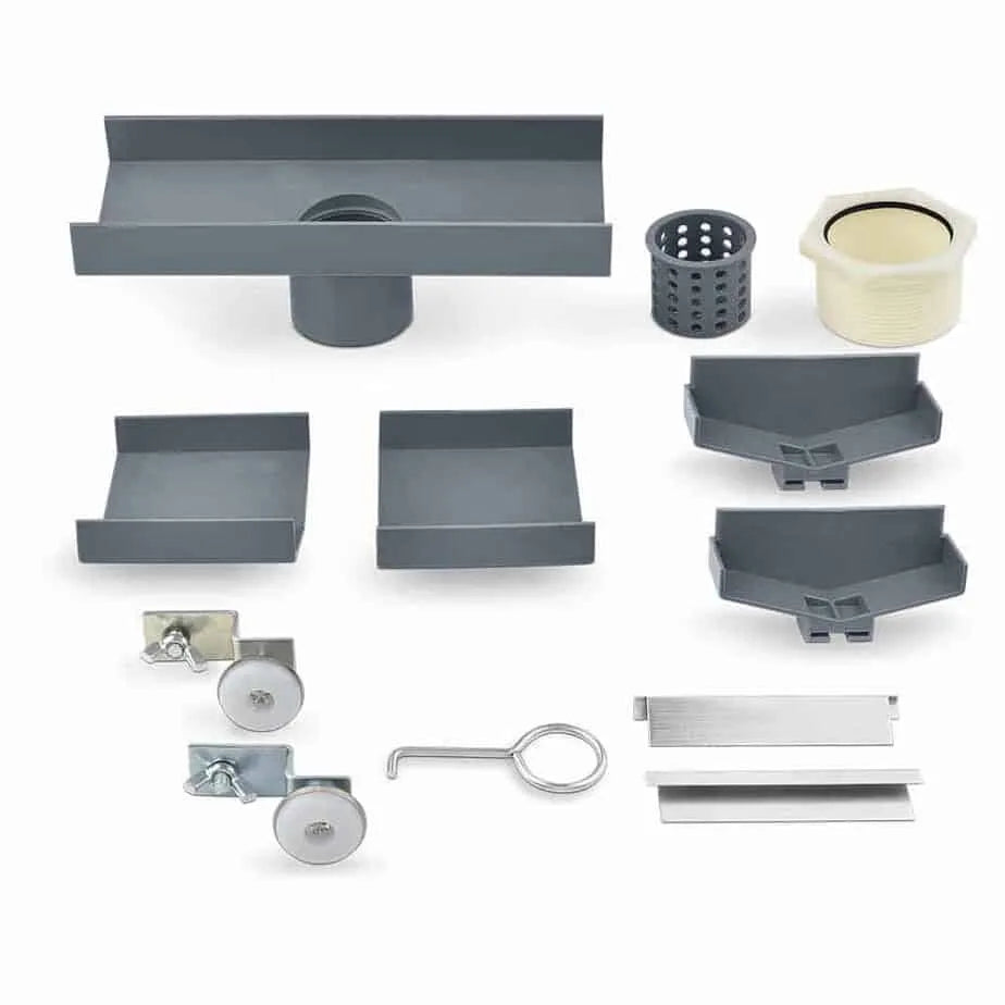 QM Drain Lagos WedgeWire Adjustable Linear Shower Drain