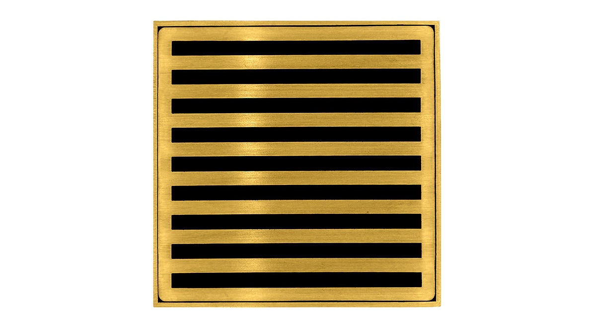 Infinity Drain - 4" x 4" Square Center Drain - ND 4 Lines Series Drain (Complete Kit)