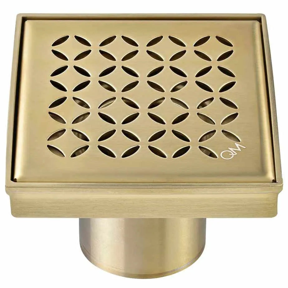 QM Drain Delmar Lotus Center Square Shower Drain