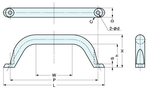 Sugatsune MG Stainless Steel Handle Pull