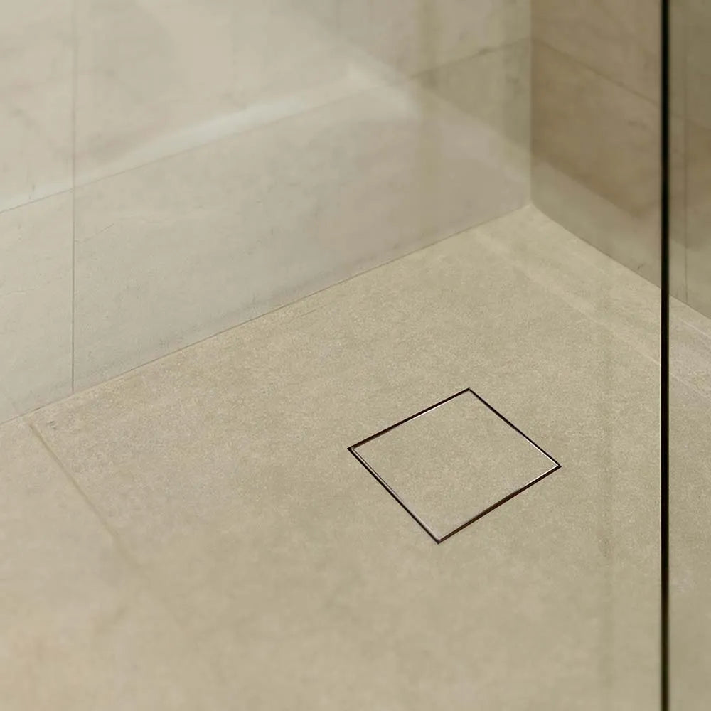 QM Drain Delmar MIST Tile-in Center Square Shower Drain