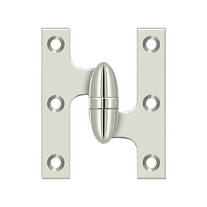 Deltana - Solid Brass Hinges - 3" x 2-1/2" Olive Knuckle Door Hinge (Each)