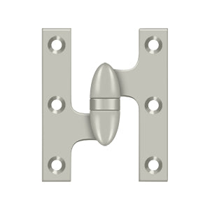 Deltana - Solid Brass Hinges - 3" x 2-1/2" Olive Knuckle Door Hinge (Each)