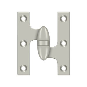 Deltana - Solid Brass Hinges - 3" x 2-1/2" Olive Knuckle Door Hinge (Each)
