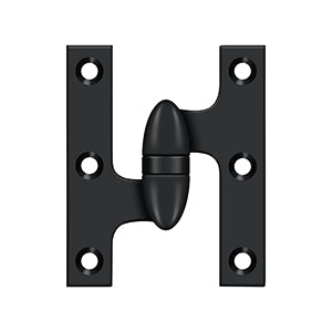 Deltana - Solid Brass Hinges - 3" x 2-1/2" Olive Knuckle Door Hinge (Each)