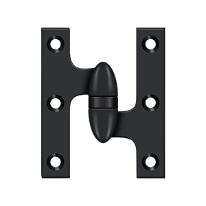 Deltana - Solid Brass Hinges - 3" x 2-1/2" Olive Knuckle Door Hinge (Each)
