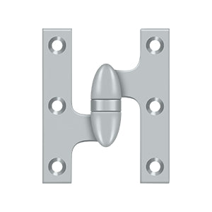 Deltana - Solid Brass Hinges - 3" x 2-1/2" Olive Knuckle Door Hinge (Each)