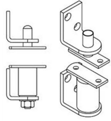 PBB B7512 Gravity Door Pivot Hinge Surface Mounted