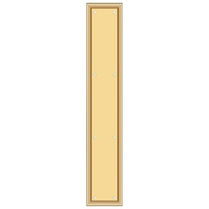 Deltana - 3-1/2" x 20" Heavy Duty Framed Push Plate
