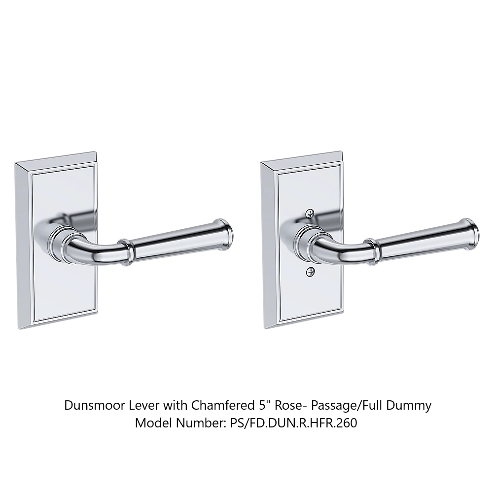 Baldwin - Reserve Collection - Interior Levers - Dunsmoor Door Lever (Full Dummy)