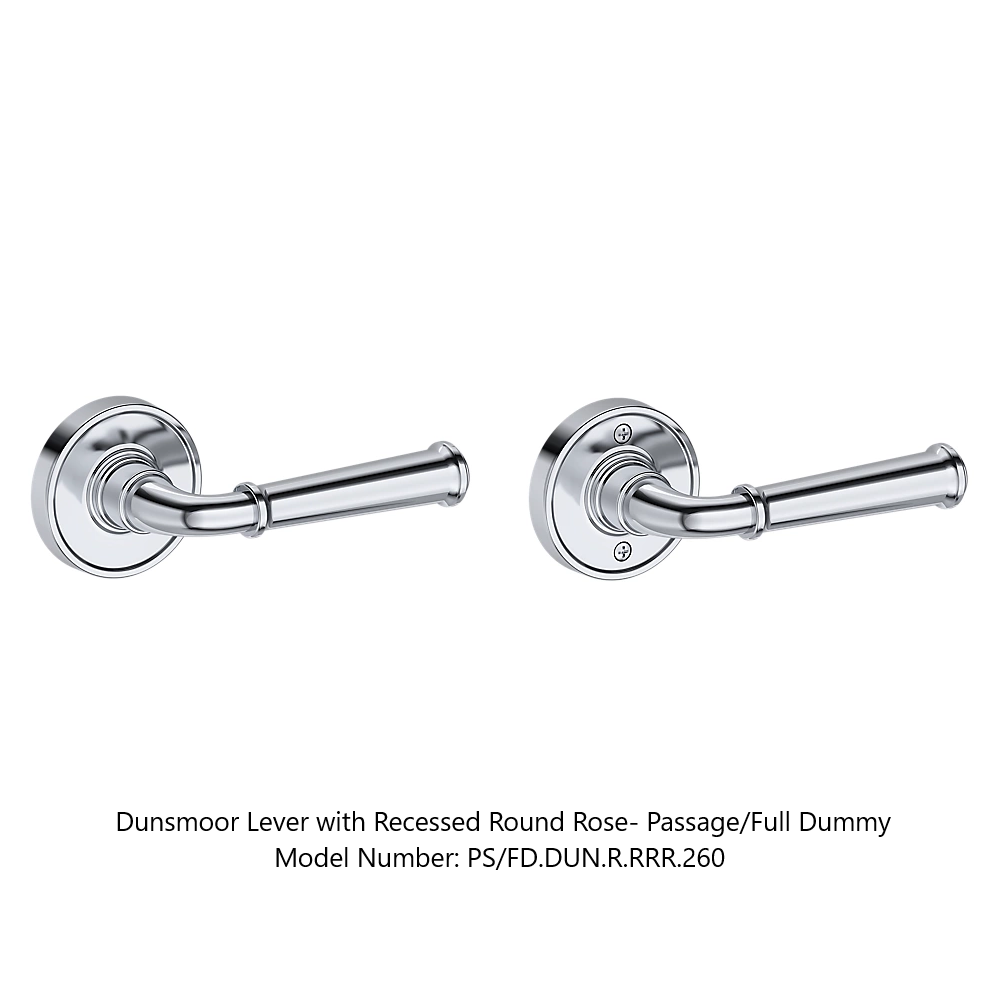 Baldwin - Reserve Collection - Interior Levers - Dunsmoor Door Lever (Full Dummy)