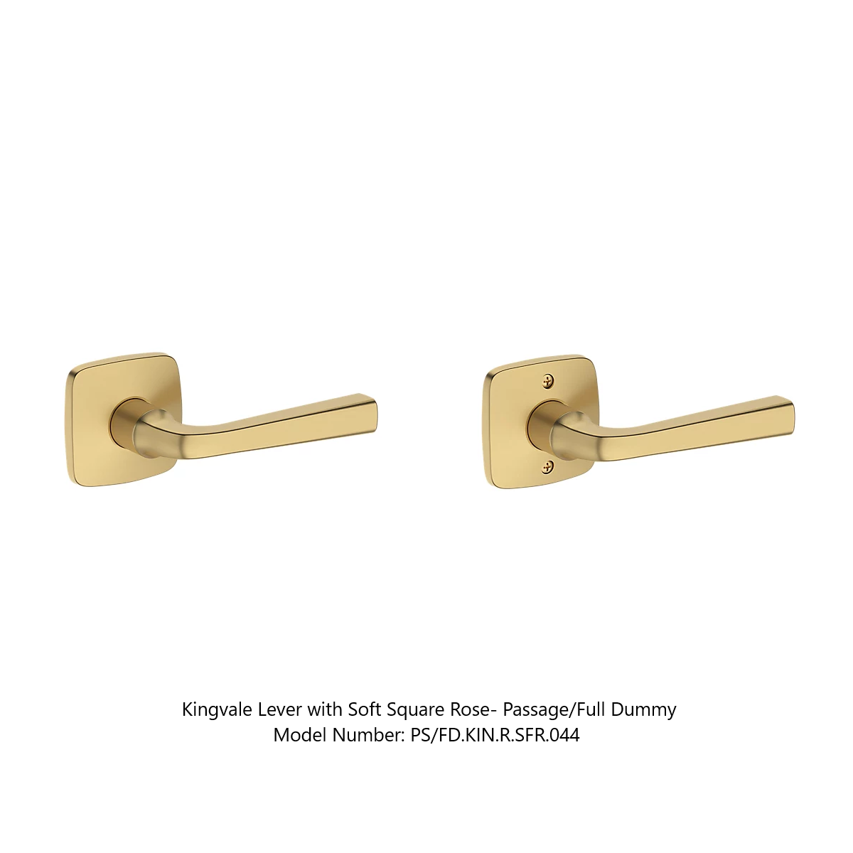 Baldwin - Reserve Collection - Interior Levers - Kingvale Door Lever (Full Dummy)