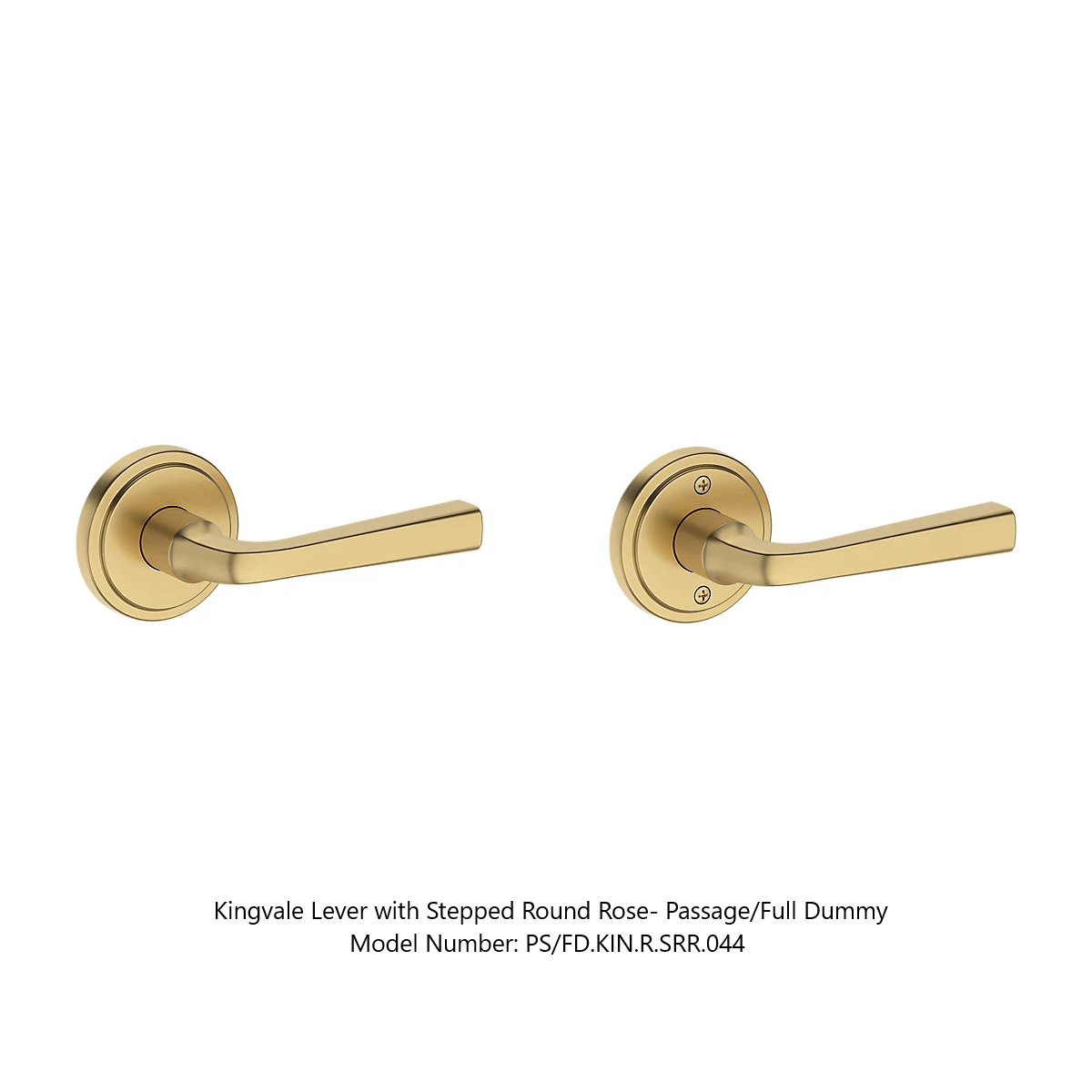 Baldwin - Reserve Collection - Interior Levers - Kingvale Door Lever (Full Dummy)