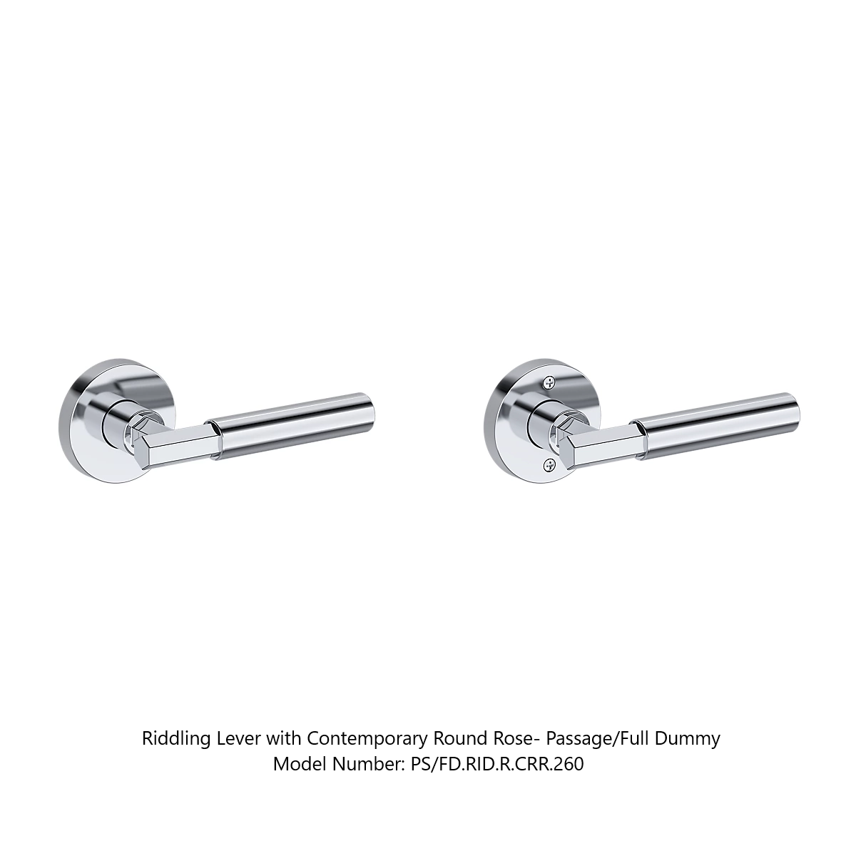 Baldwin - Reserve Collection - Interior Levers - Riddling Door Lever (Full Dummy)