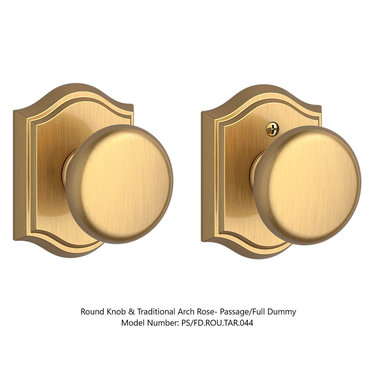 Baldwin - Reserve Collection - Interior Knobs - Round Door Knob (Passage)