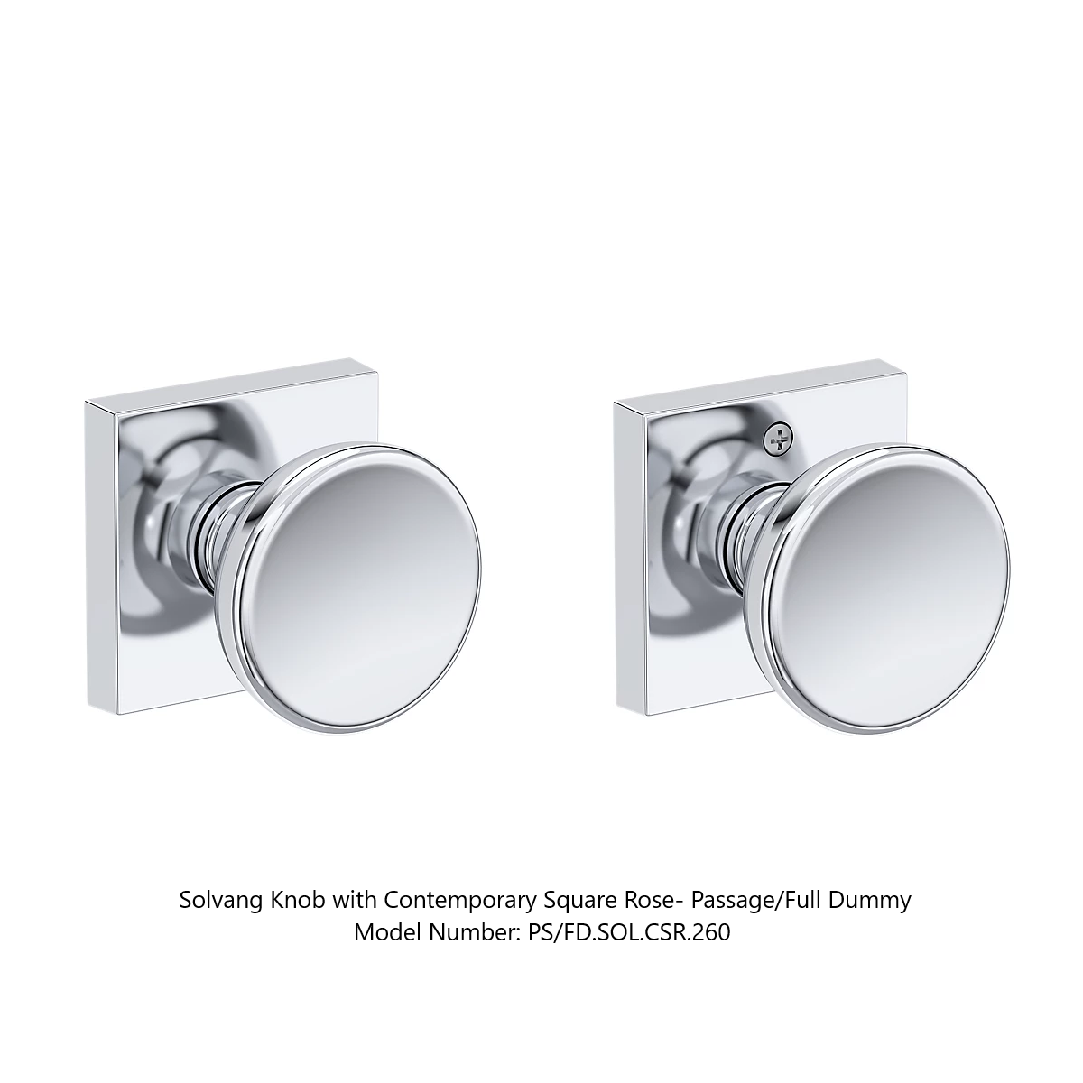 Baldwin - Reserve Collection - Interior Knobs - Solvang Door Knob (Passage)