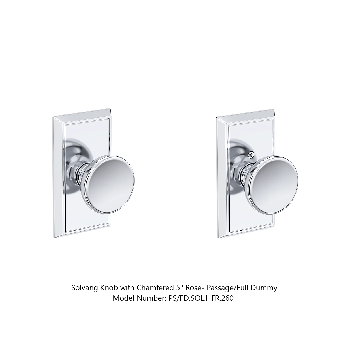 Baldwin - Reserve Collection - Interior Knobs - Solvang Door Knob (Passage)